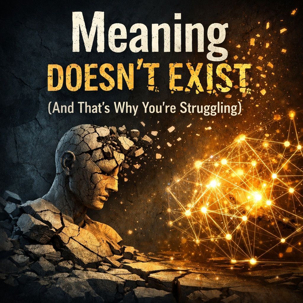 Meaning Doesnโt Exist โ Why Your Life Feels Meaningless (And What Actually Creates It)