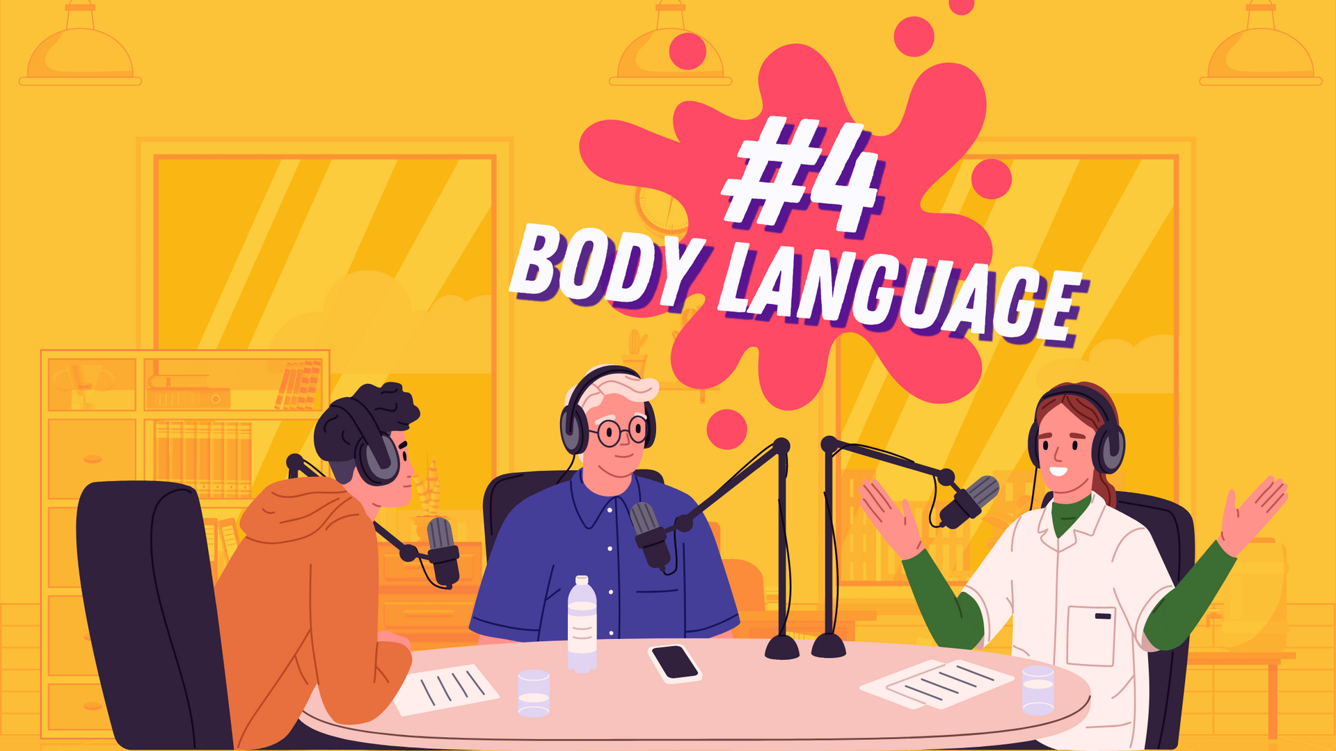 Podcast Virtuoso explains that body language helps build confident on podcasts