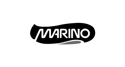 A black and white logo for Marino on a white background.
