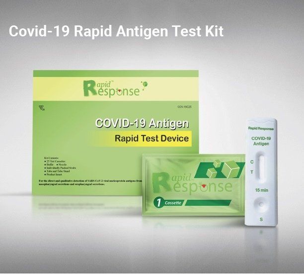 A picture of a covid-19 rapid antigen test kit