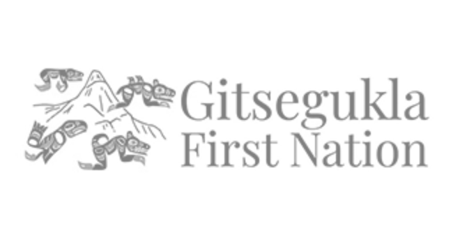 A black and white logo for Gitsegukla First Nation