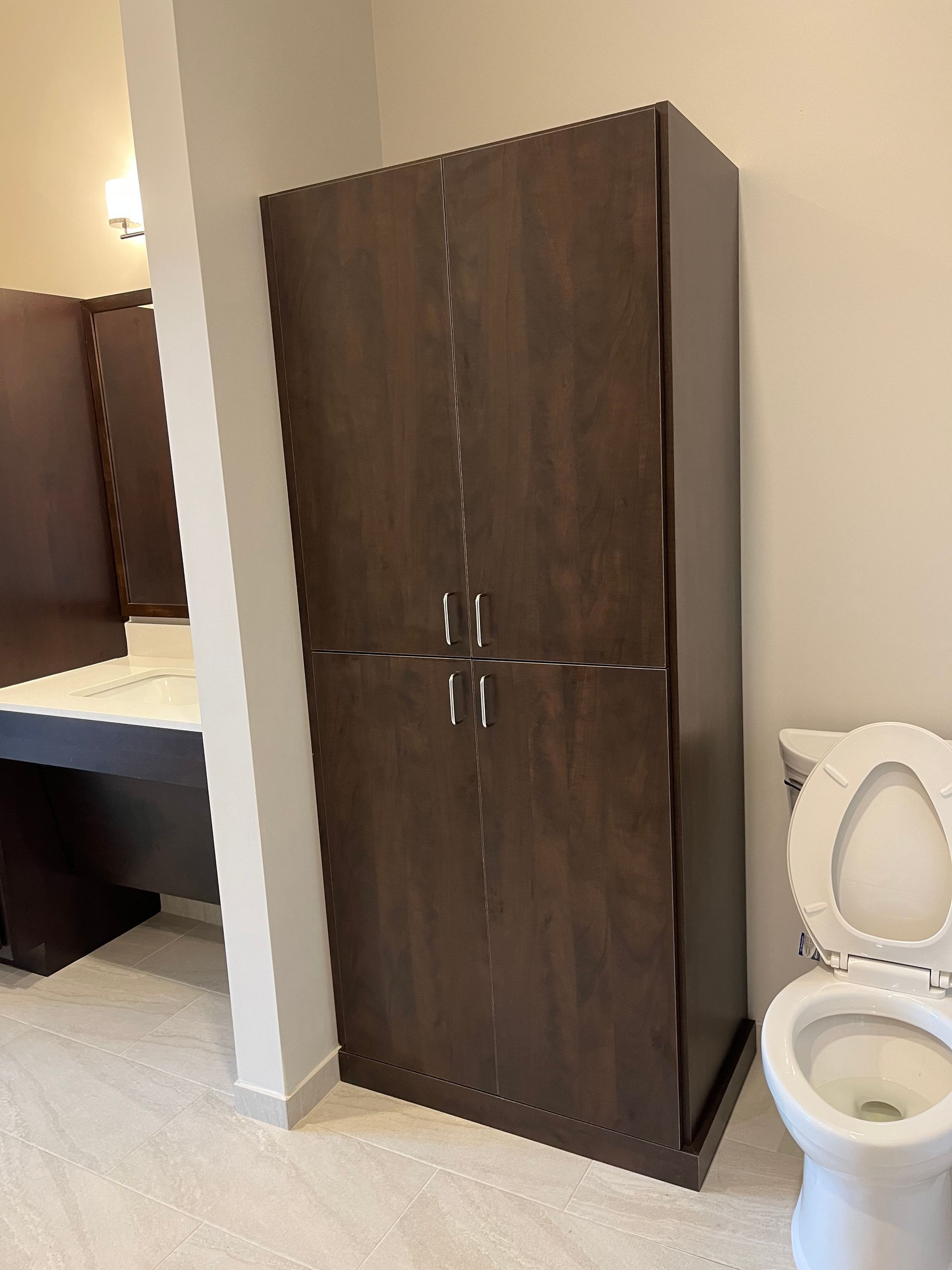 Cabinet Beside The Toilet — Saddle Brook, NJ — Ridgewood Closets