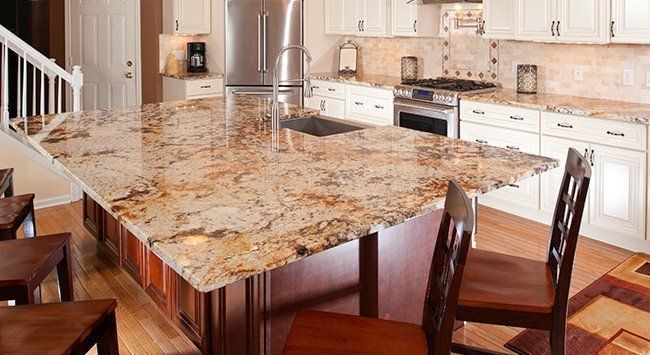 kitchen wide granite