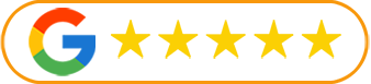 A google logo with five stars on it.