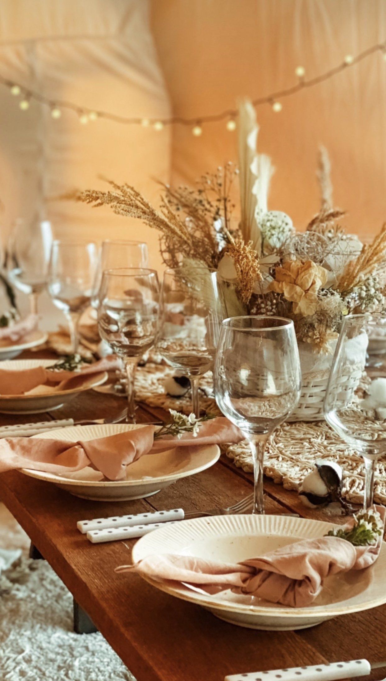 lotus glamping tent table set 2