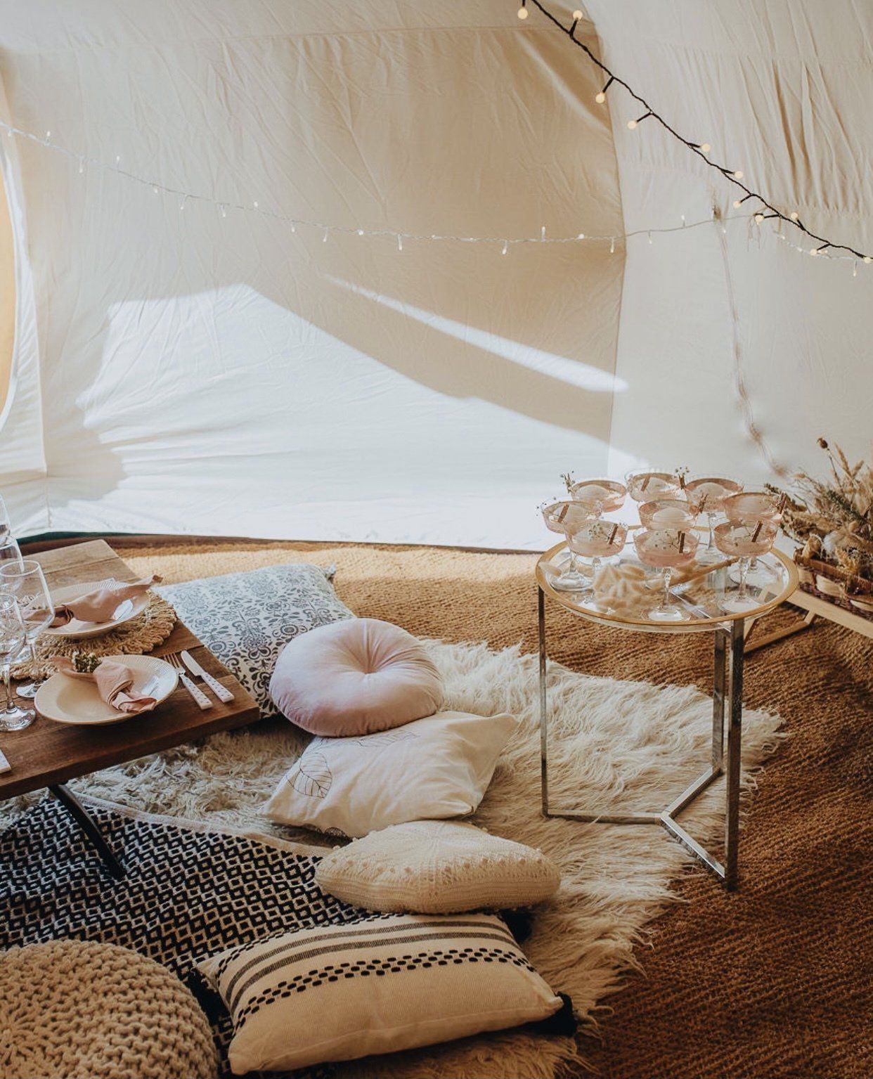 lotus glamping tent interior 3