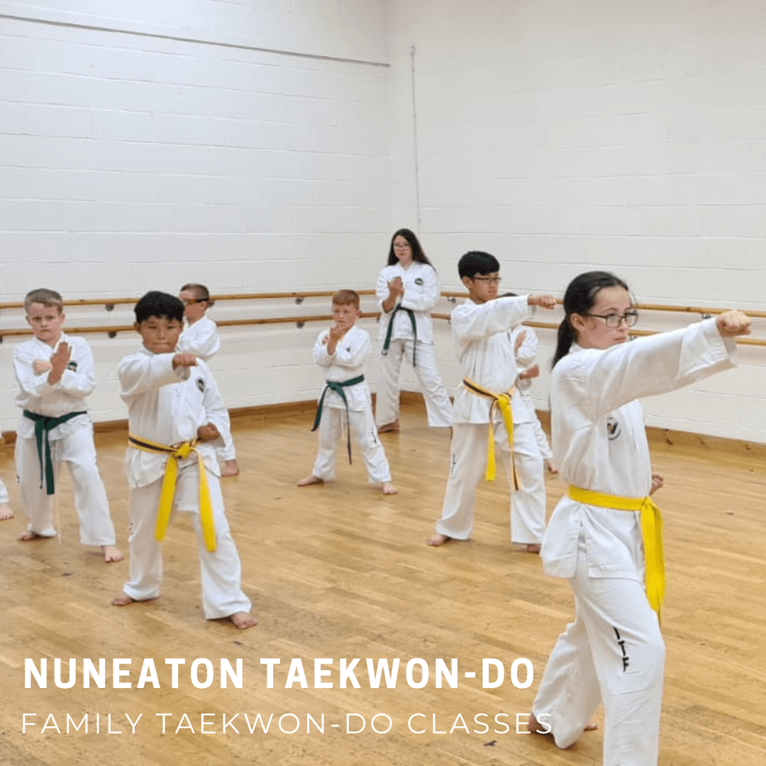 Children practicing Taekwon-Do