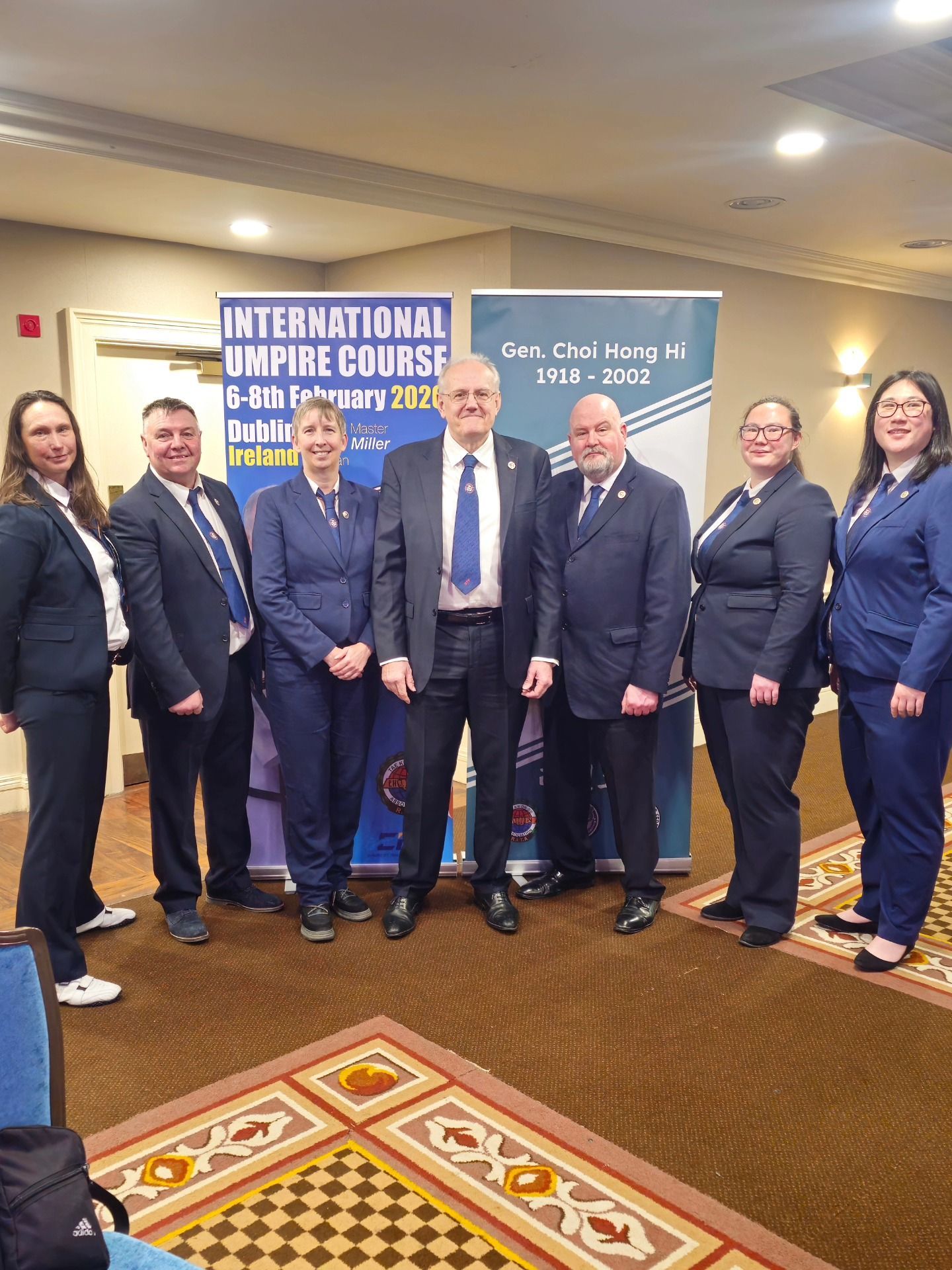 British Taekwon-Do Federation representatives at the ITF Umpires Course in Dublin