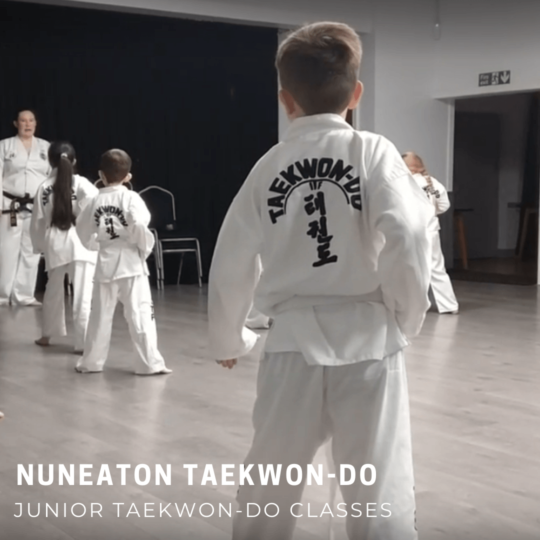 Whitebelt Taekwondo student in class