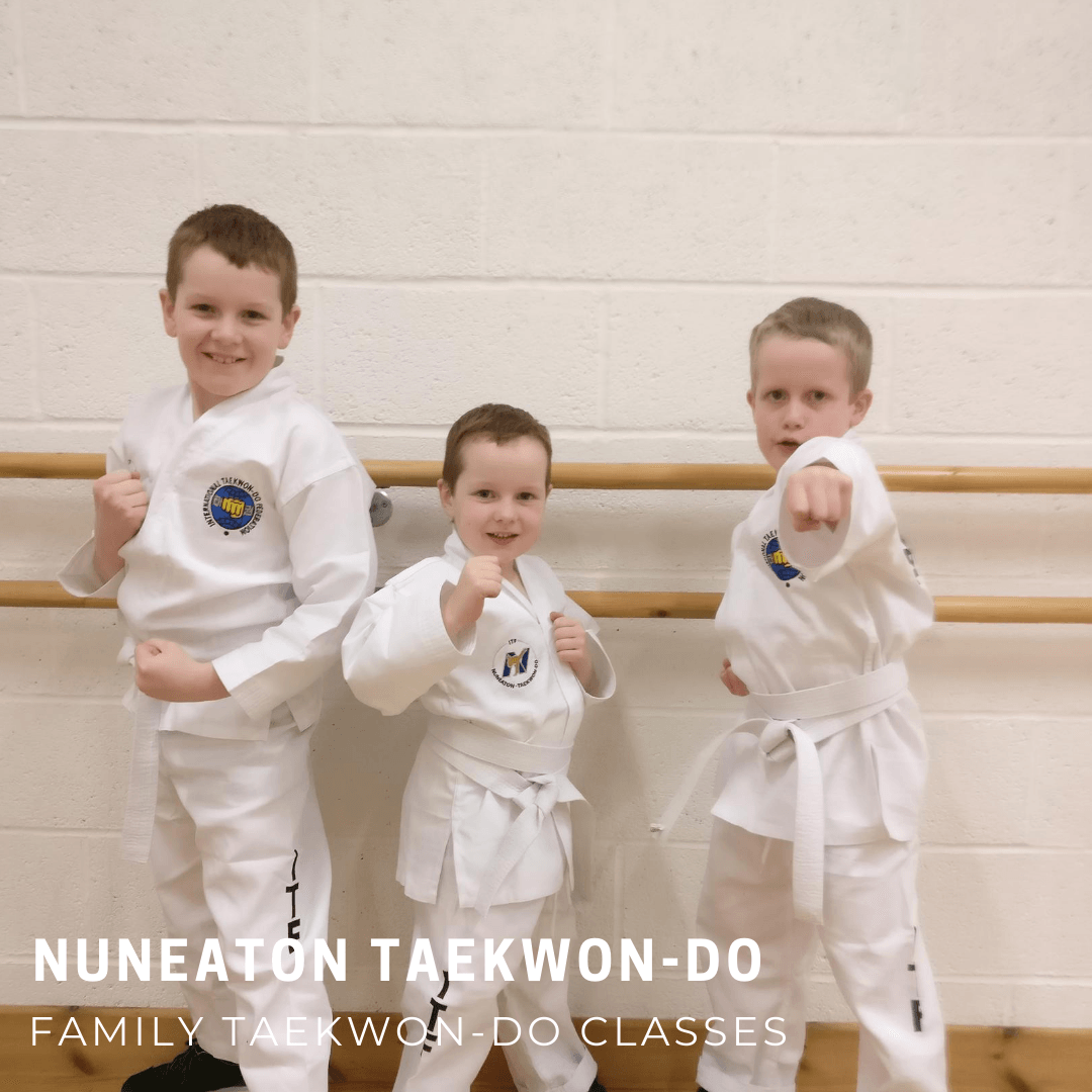 Three white belt students