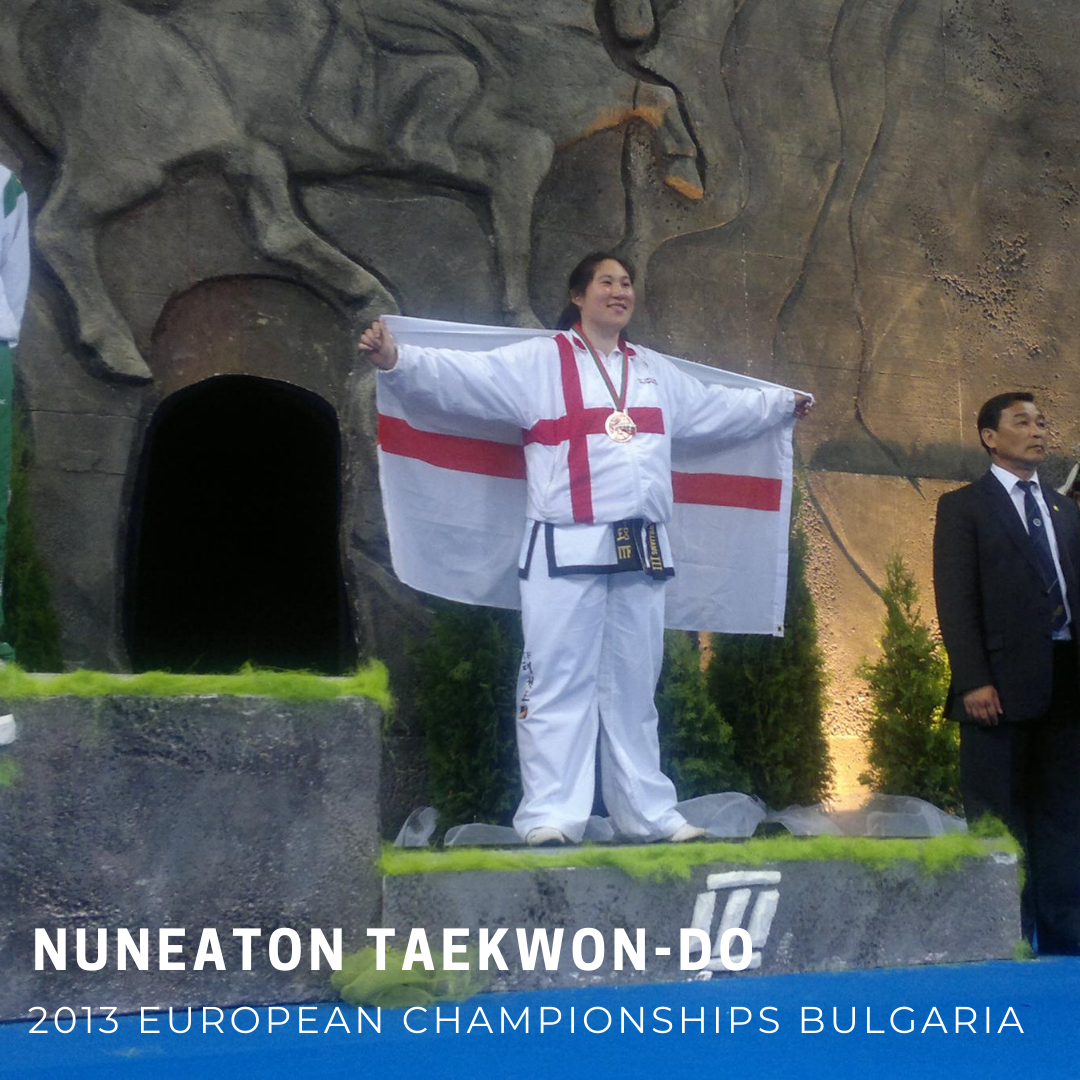 European medal winner on podium