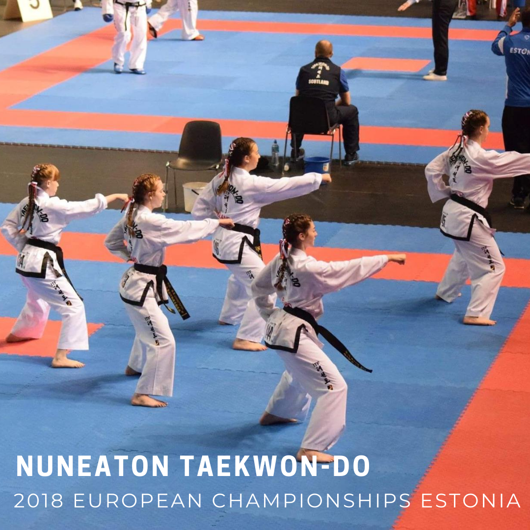 5 martial artists punching