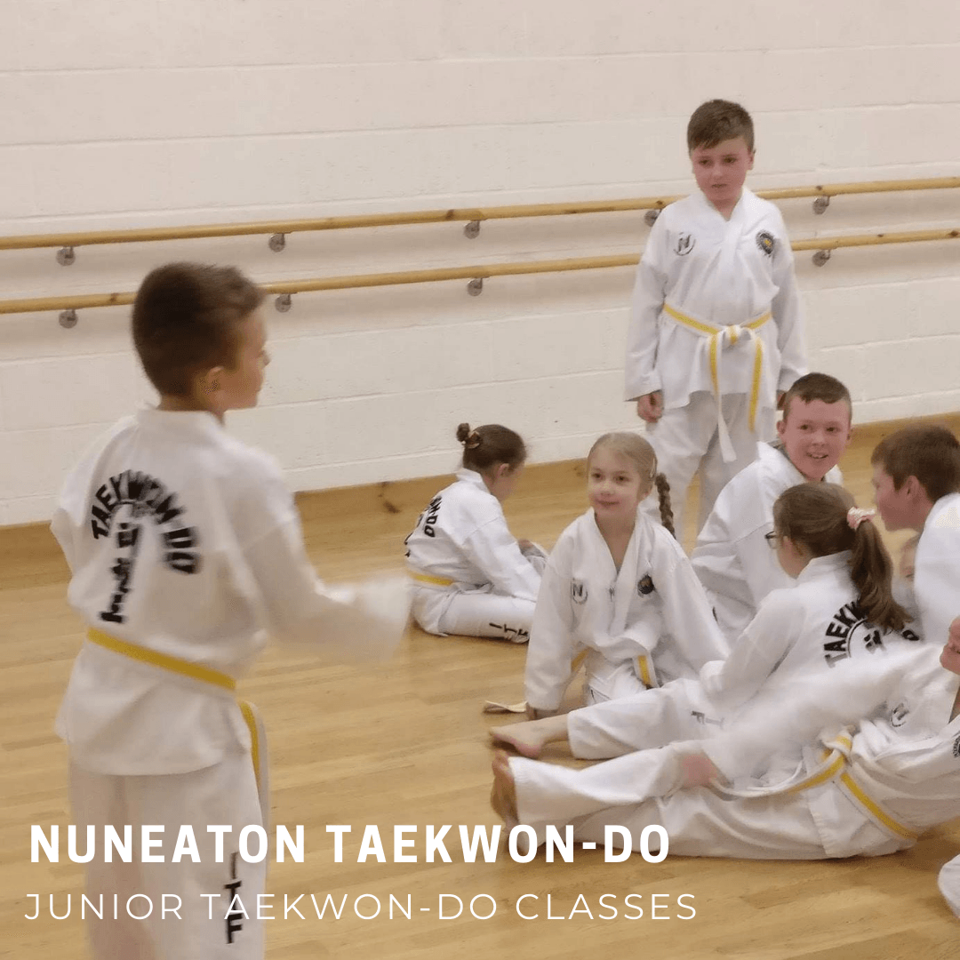 Children in martial arts class