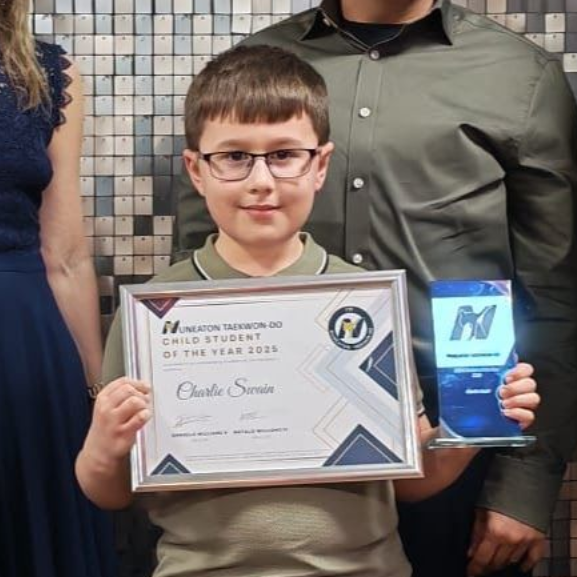 NuneatonTKD Child Student 2025 Charlie Swain
