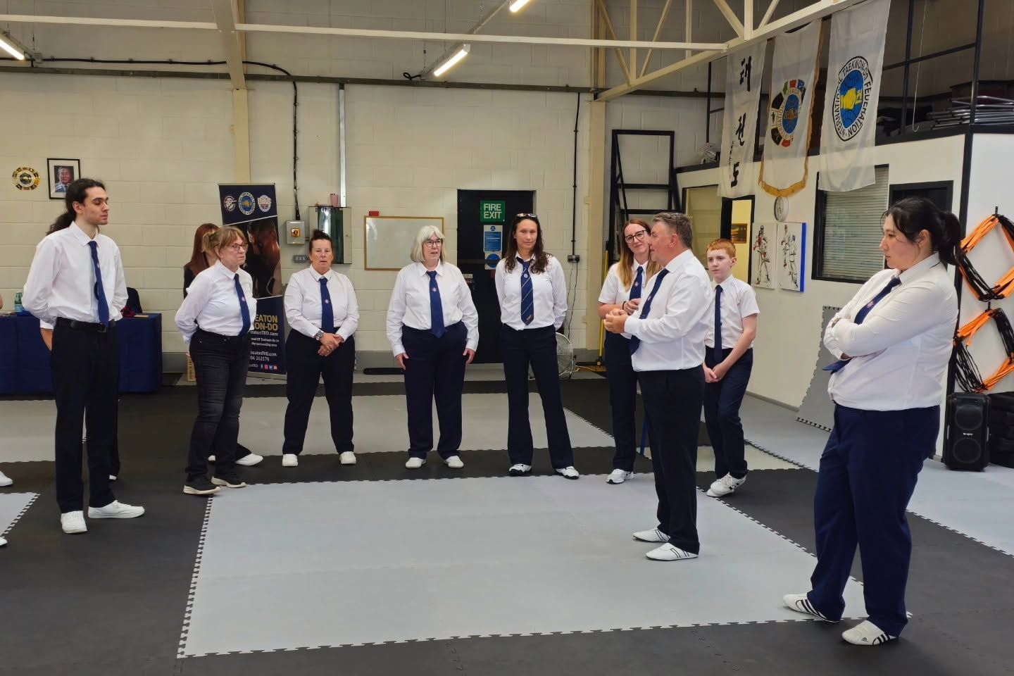 Group standing in a circle