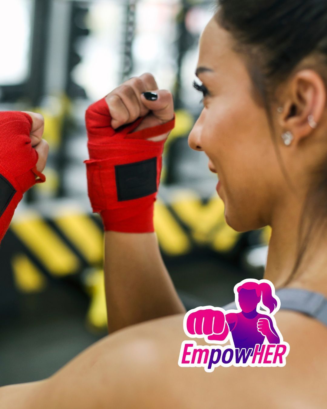 EmpowHER woman hands up