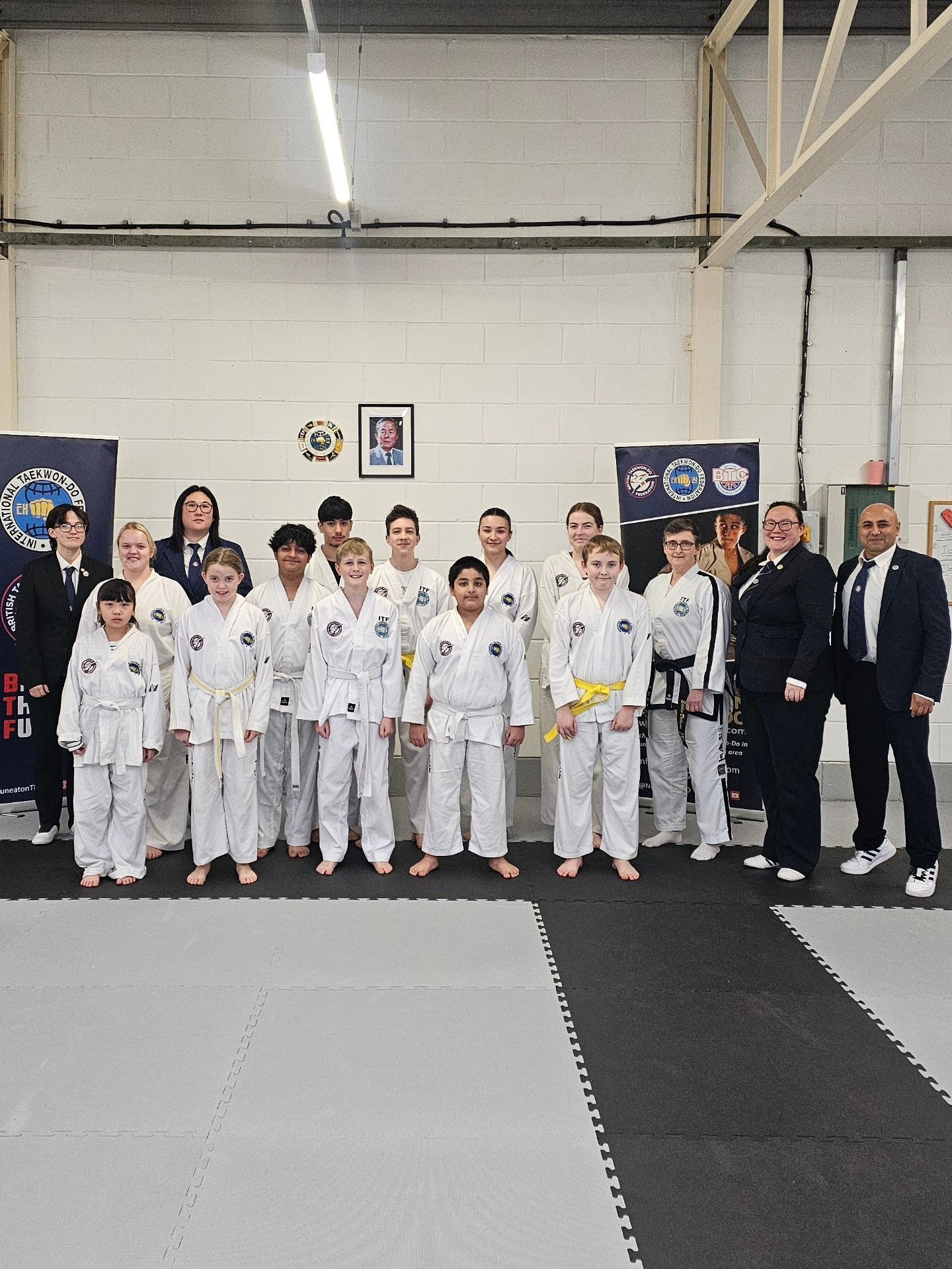 Nuneaton TKD Nov 2025 grading - White to Yellow