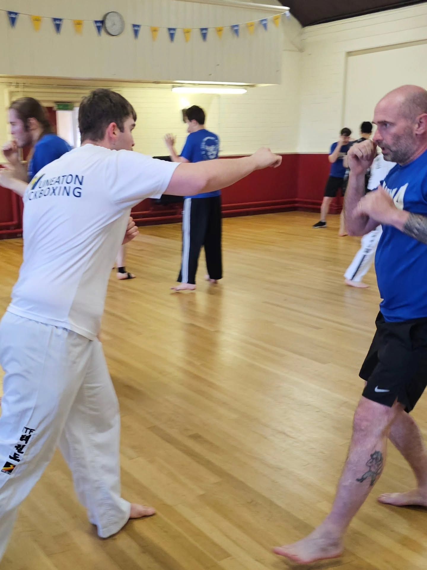 Nuneaton TKD student throws a punch