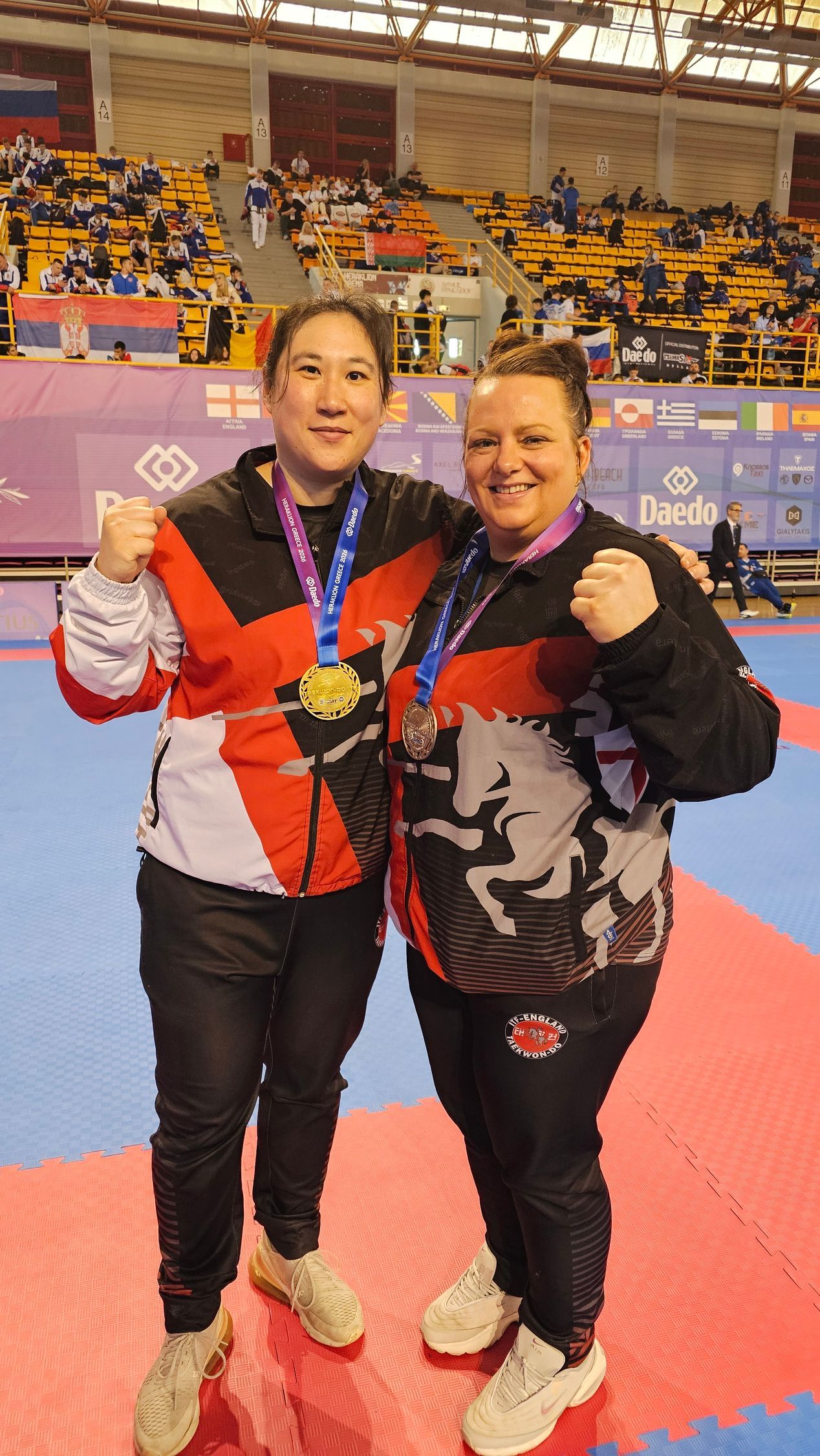Danielle Williams and Reah Watts at  2026 EITF European Championships