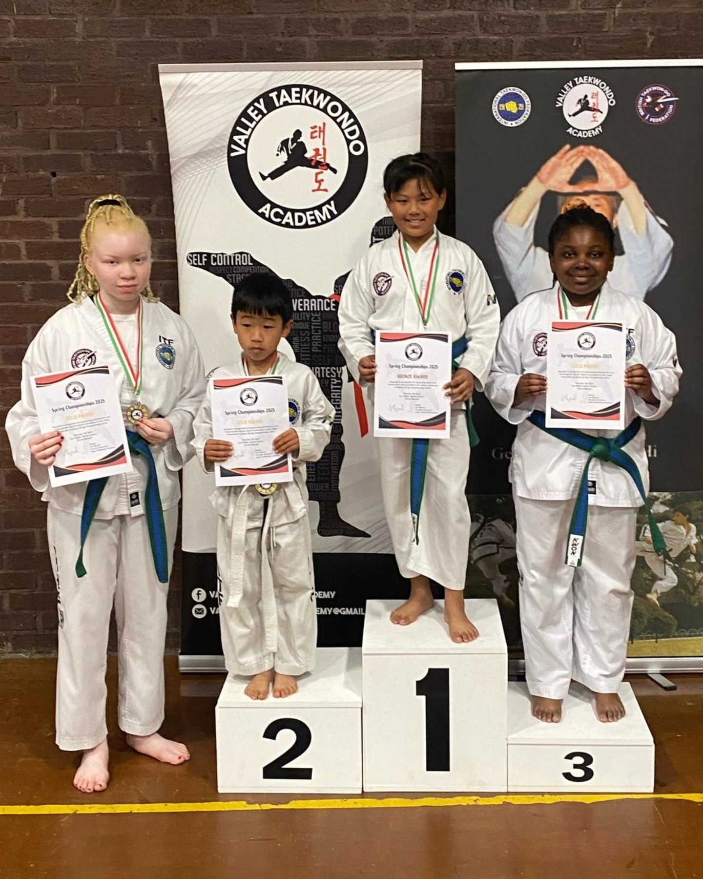 Nuneaton TKD competitors at the Valley Spring Championships 2025