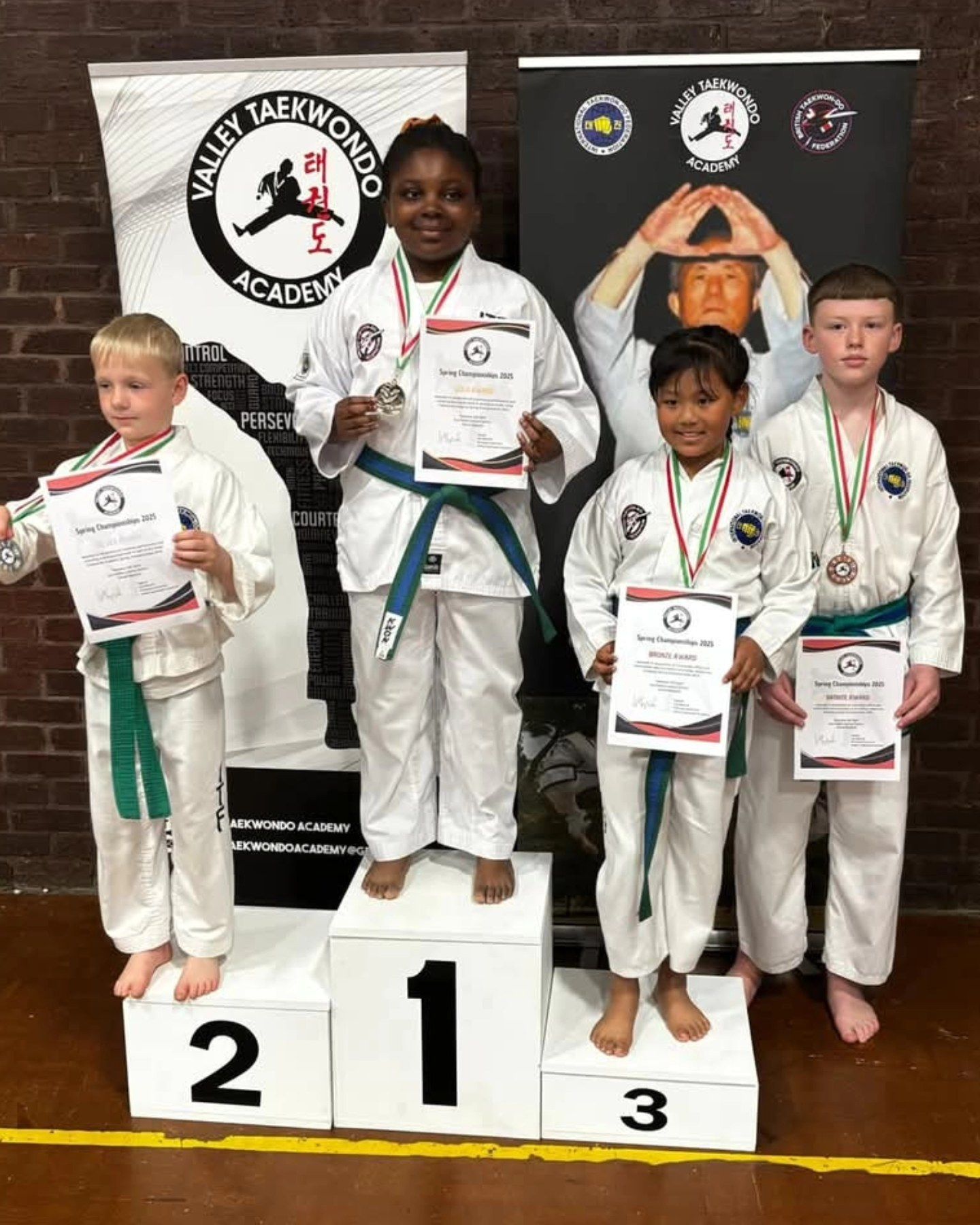 Nuneaton TKD students at the Valley Spring Championships 20205