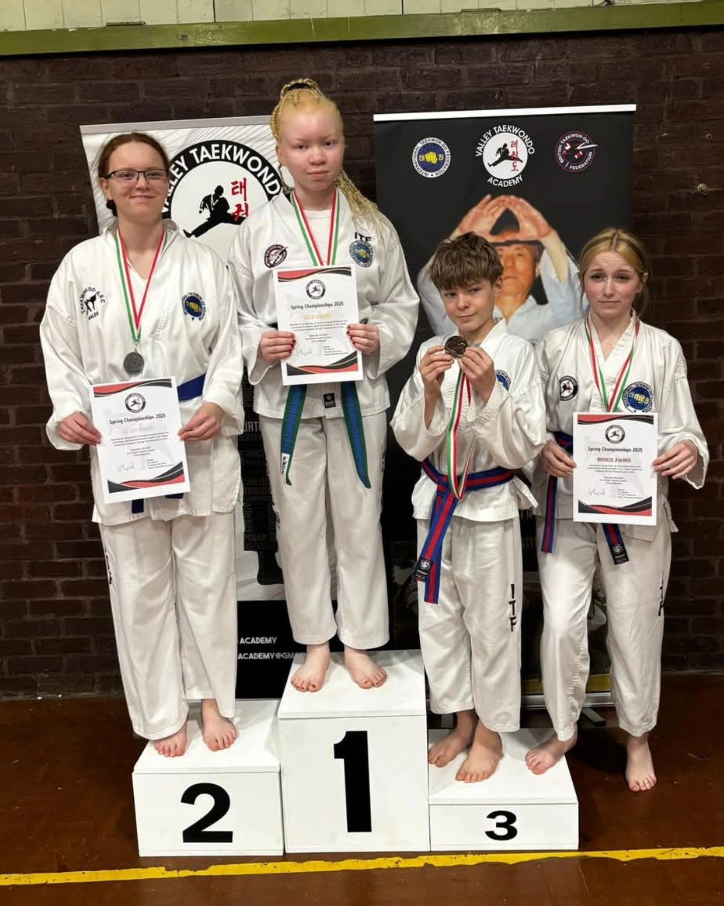 Nuneaton TKD students at the Valley Spring Championships 20205