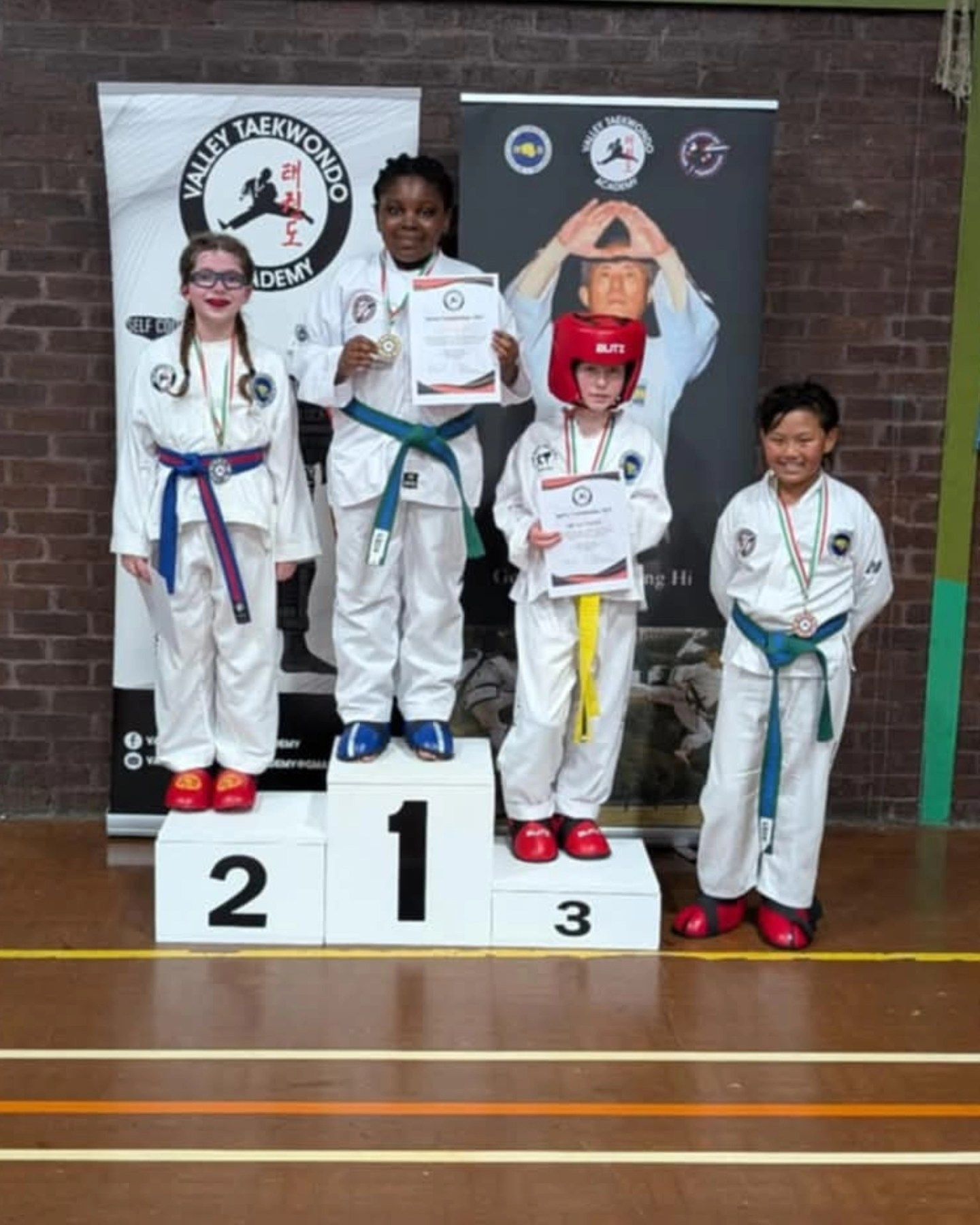 Nuneaton TKD students at the Valley Spring Championships 20205