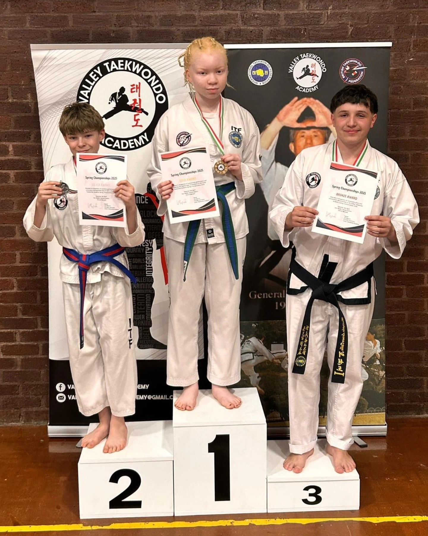 Nuneaton TKD students at the Valley Spring Championships 20205