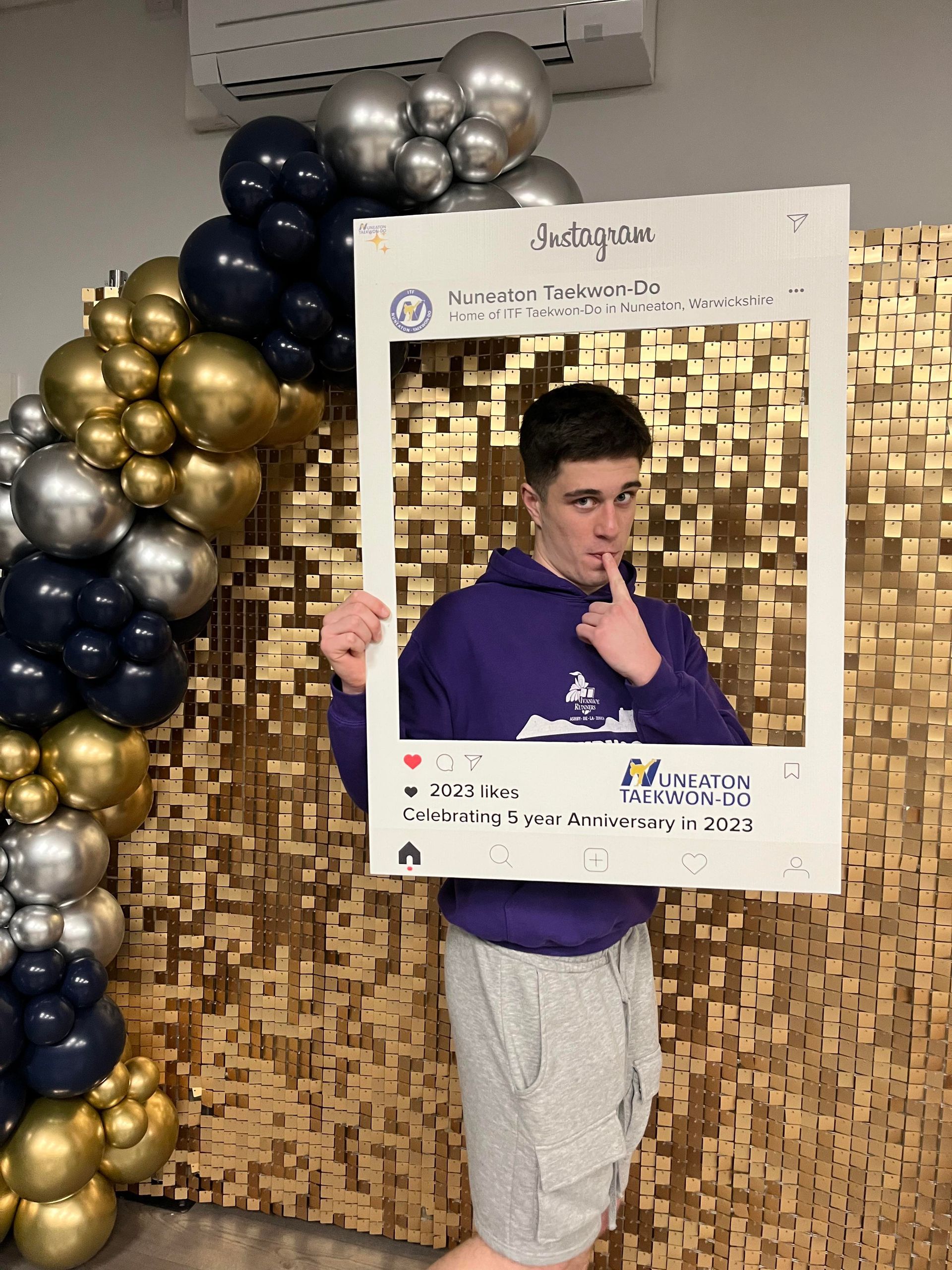 Nuneaton TKD Instagram frame George Wright