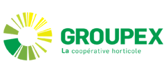 Un logo vert et jaune pour le groupex la coopérative horticole