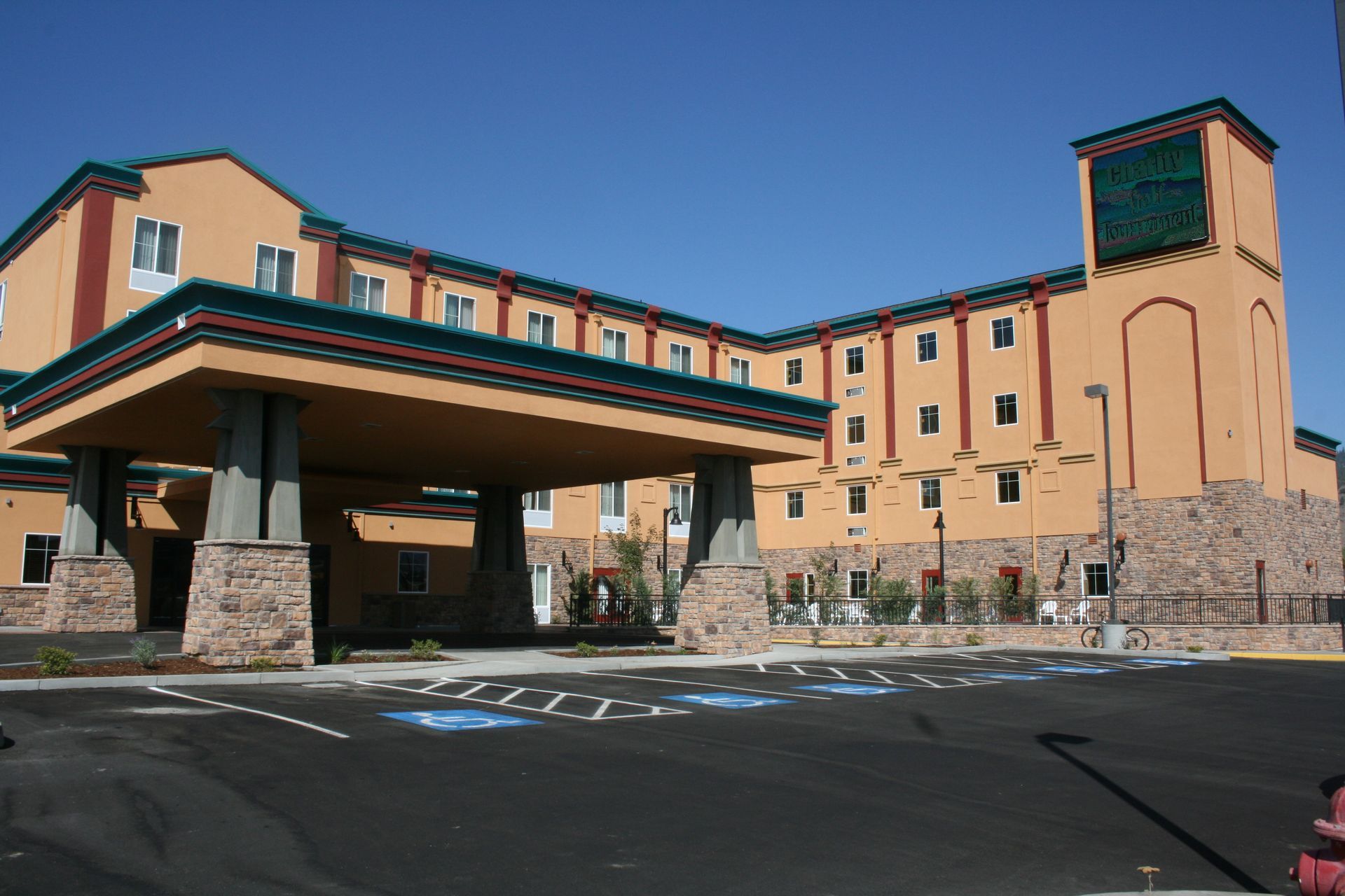 A large building with the number 888 on it