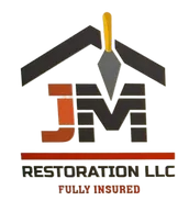 Logo for Jeva Design Studio: A trowel next to turquoise brushstroke with