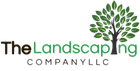 The logo for the landscaping company llc shows a tree with green leaves.