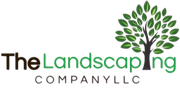 The logo for the landscaping company llc shows a tree with green leaves.