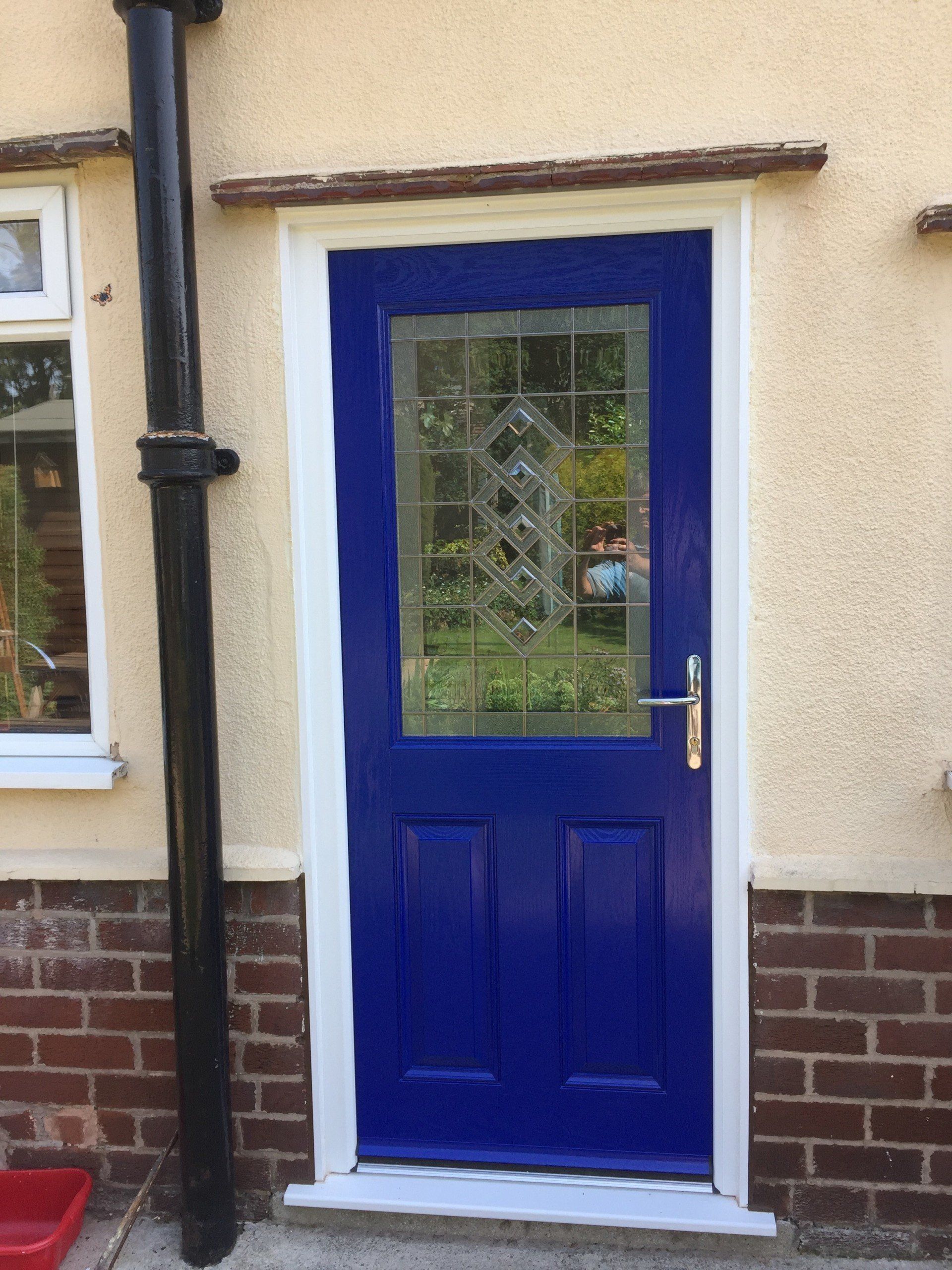 blue composite door