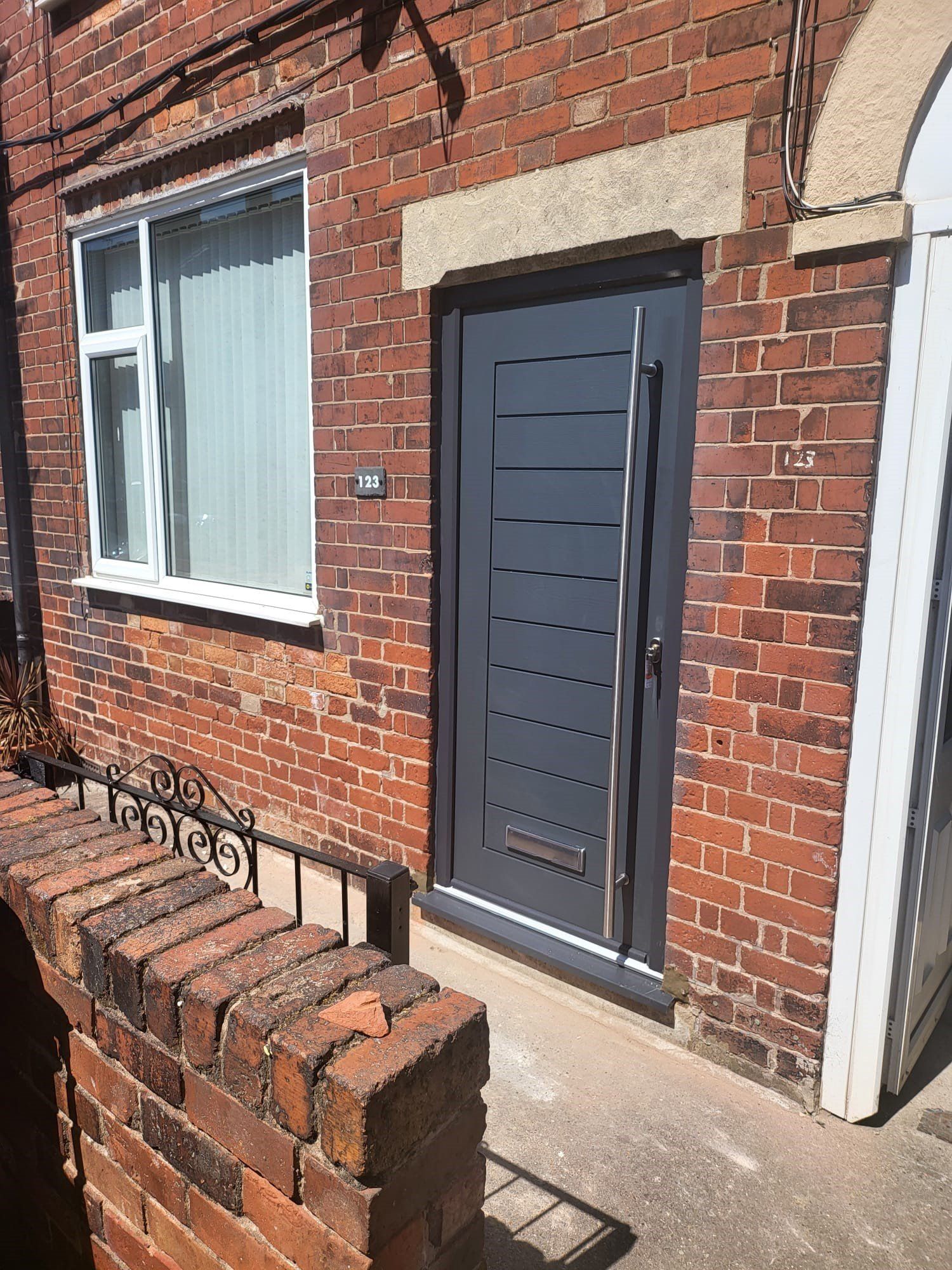 slate grey composite front door