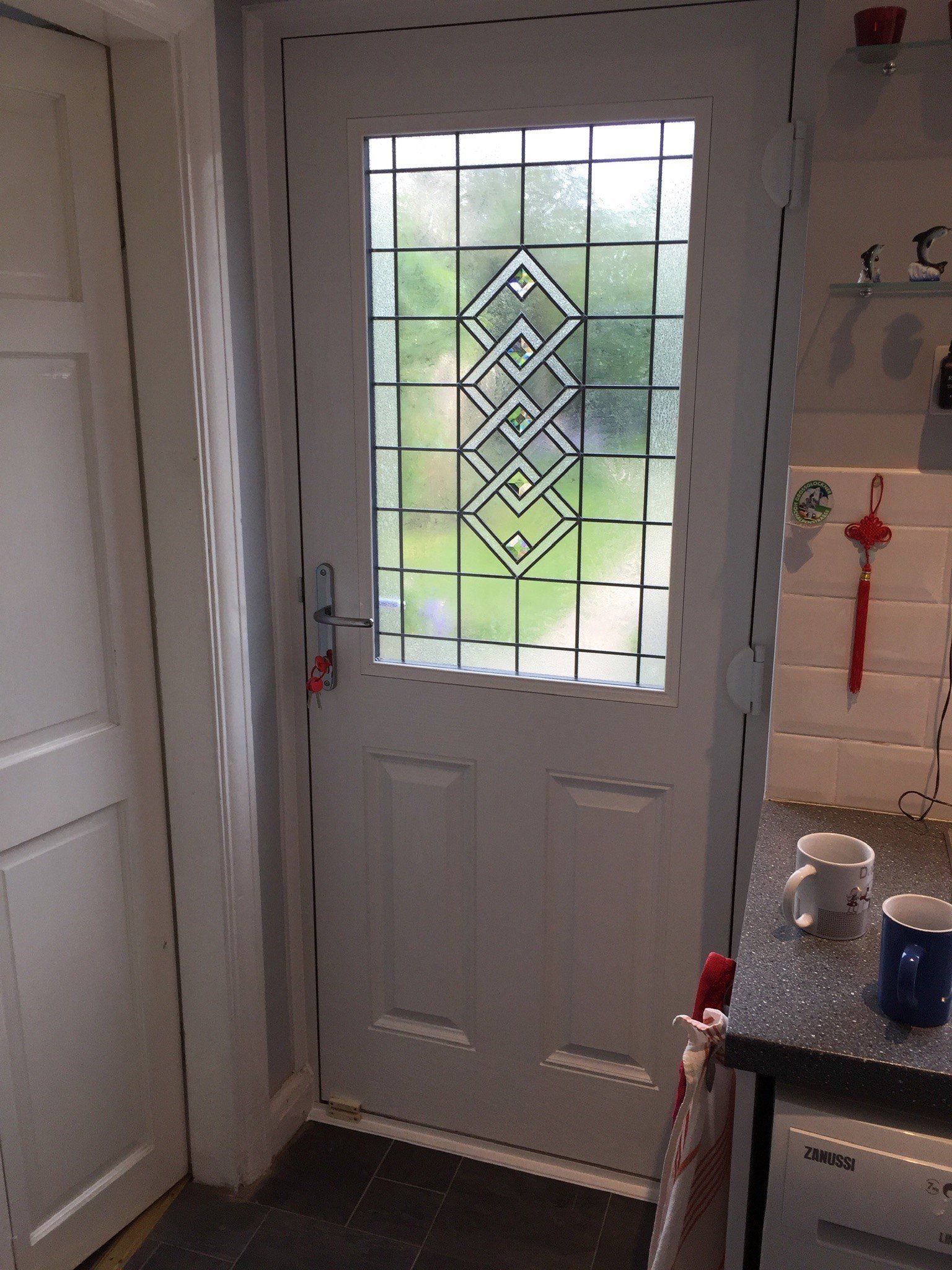 white composite door