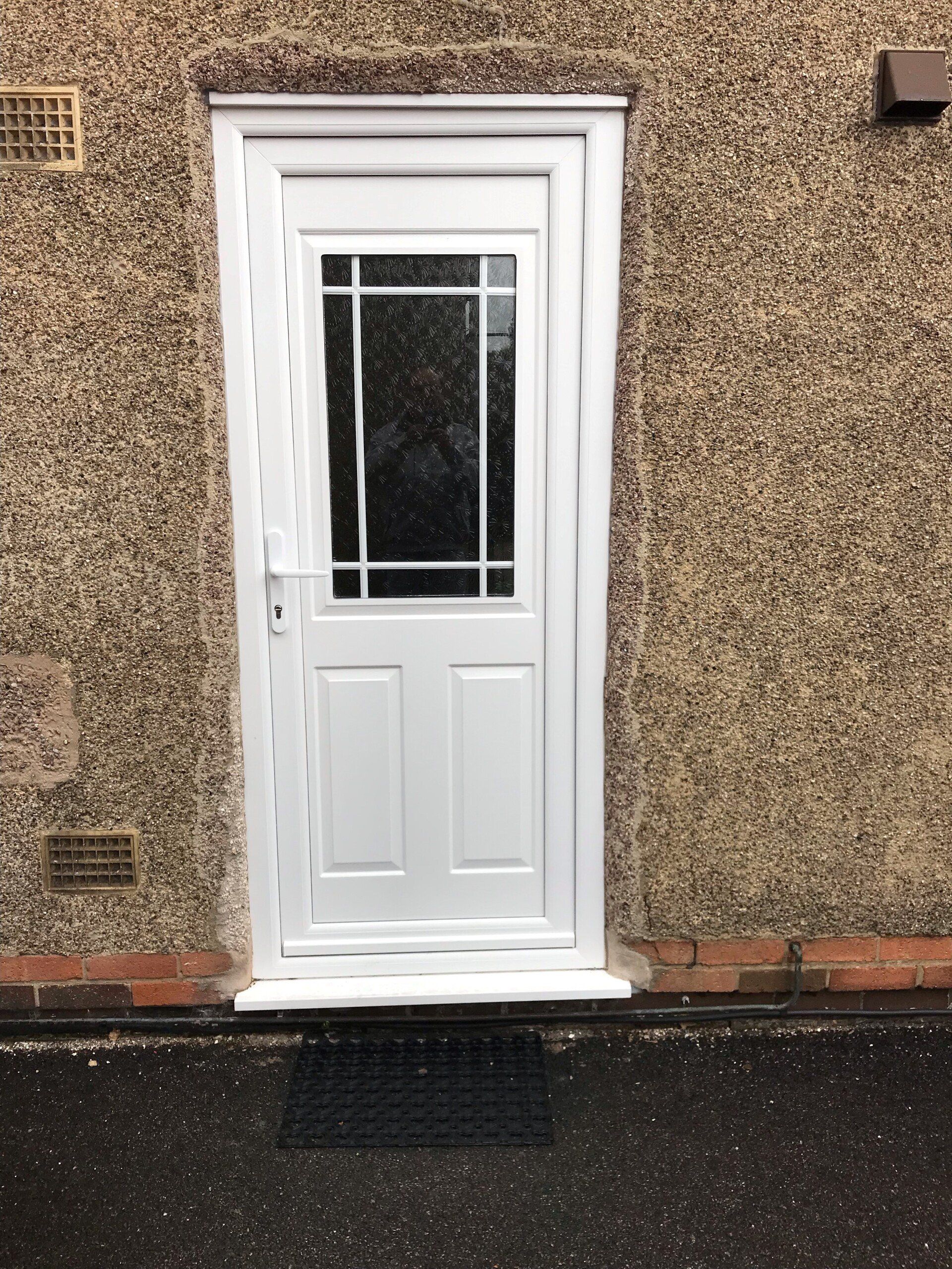 white composite door