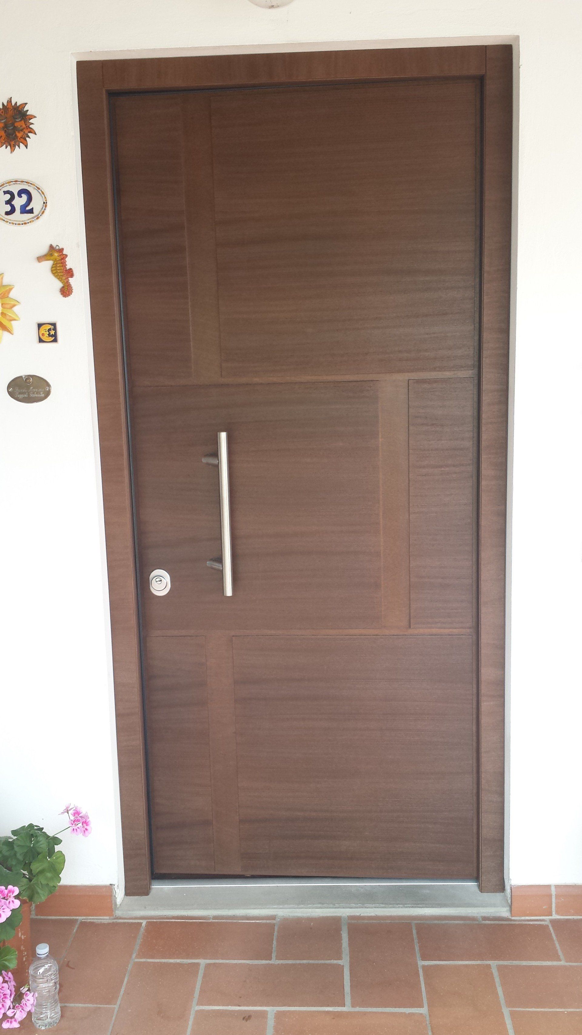 porta blindata legno