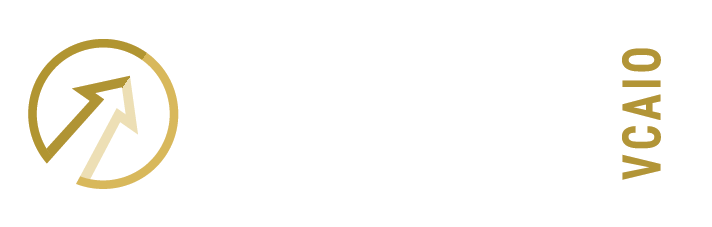 Gold upward arrow in a circle beside the words Sedona Strategy in white against a transparent background