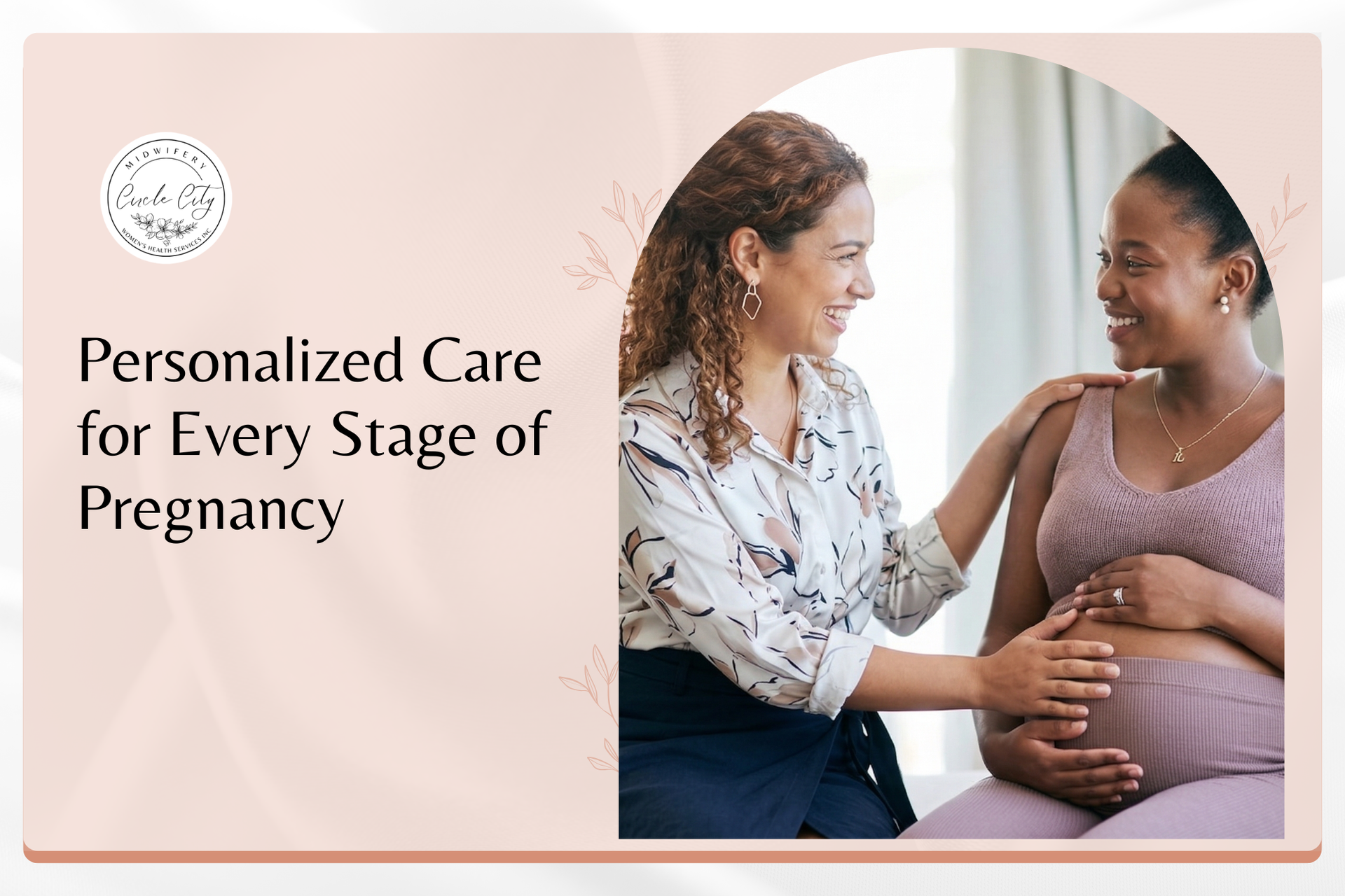 A midwife attentively listens to a pregnant patient during a prenatal care visit in Corona, CA.