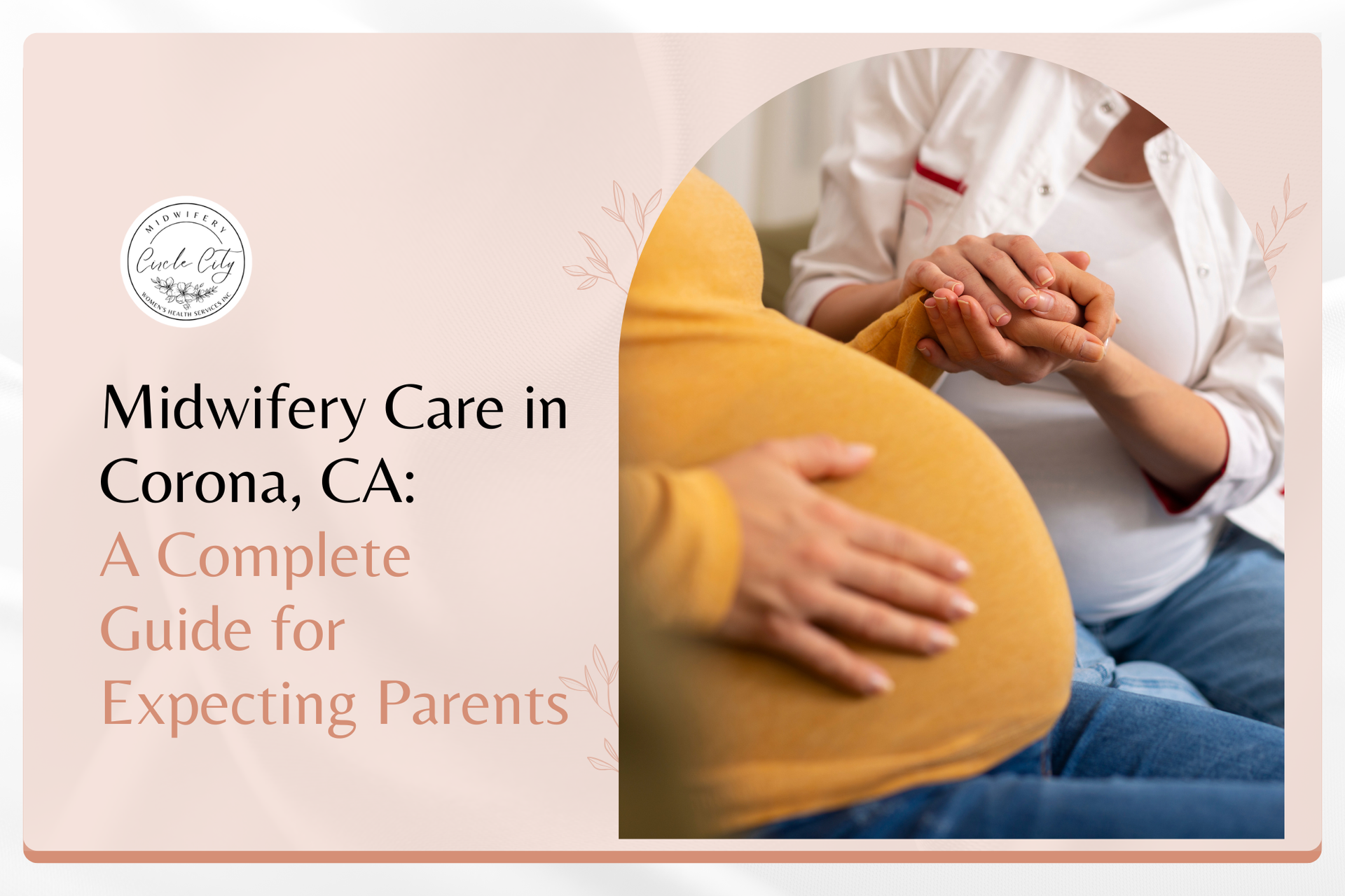 A midwife providing prenatal care to a pregnant woman in Corona, CA