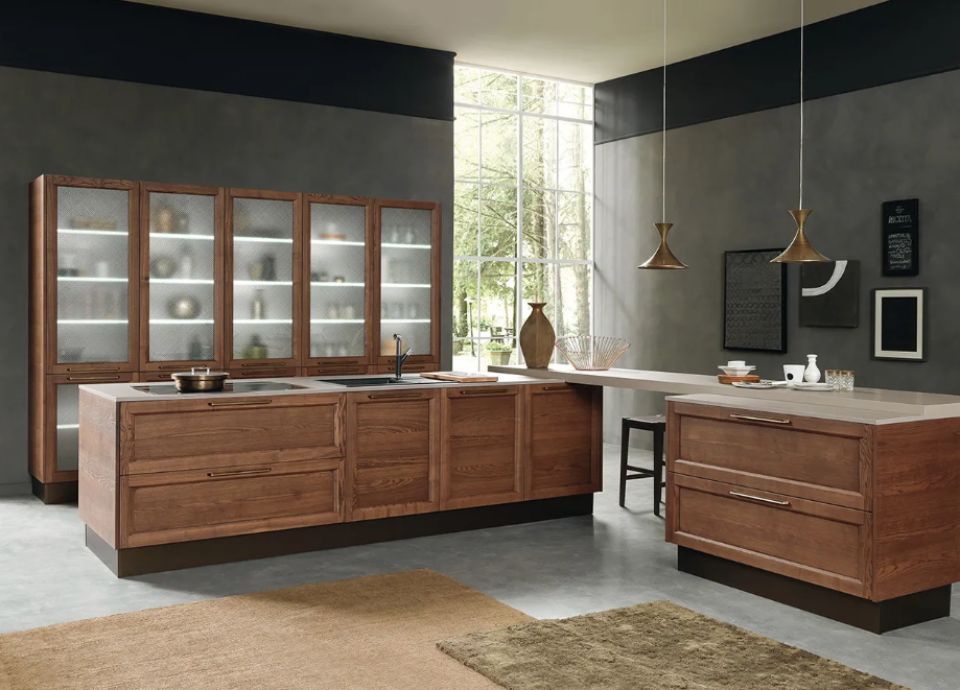 Arredamento in legno per la cucina