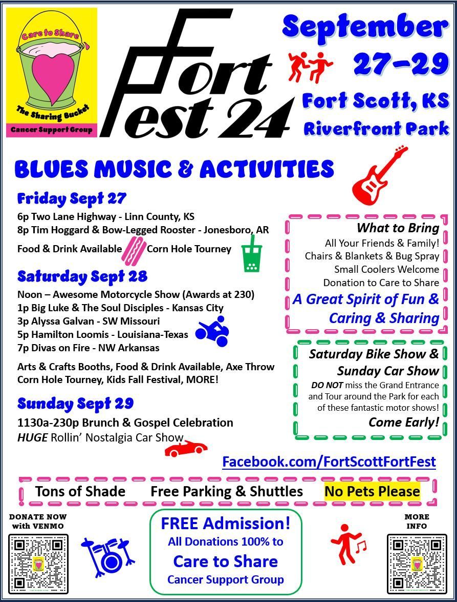 A poster for fort fest 24 in fort scott , texas