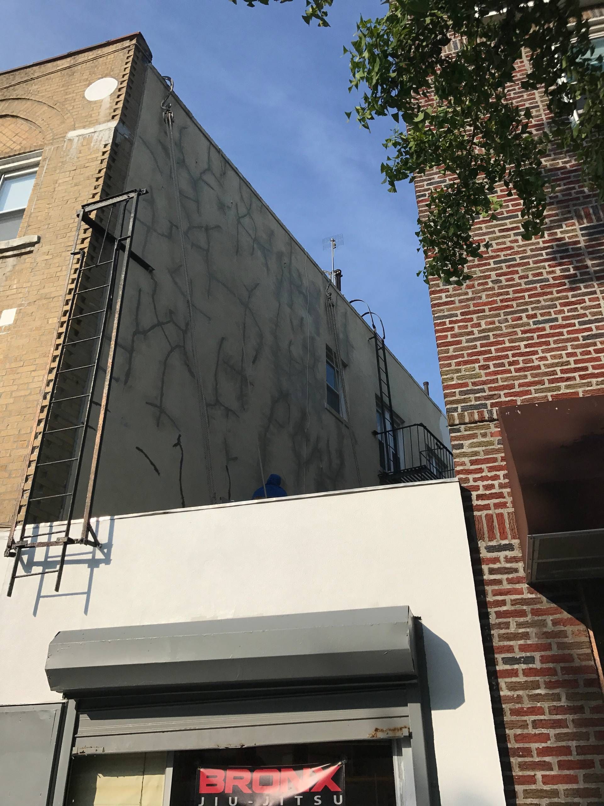 A building with a sign that says brooklyn on it