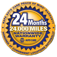 NAPA 24/24 Nationwide Warranty at Jayson's Auto/Truck Service Center in Edwardsburg, MI
