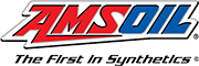 AMSOIL logo in red and blue with the tagline