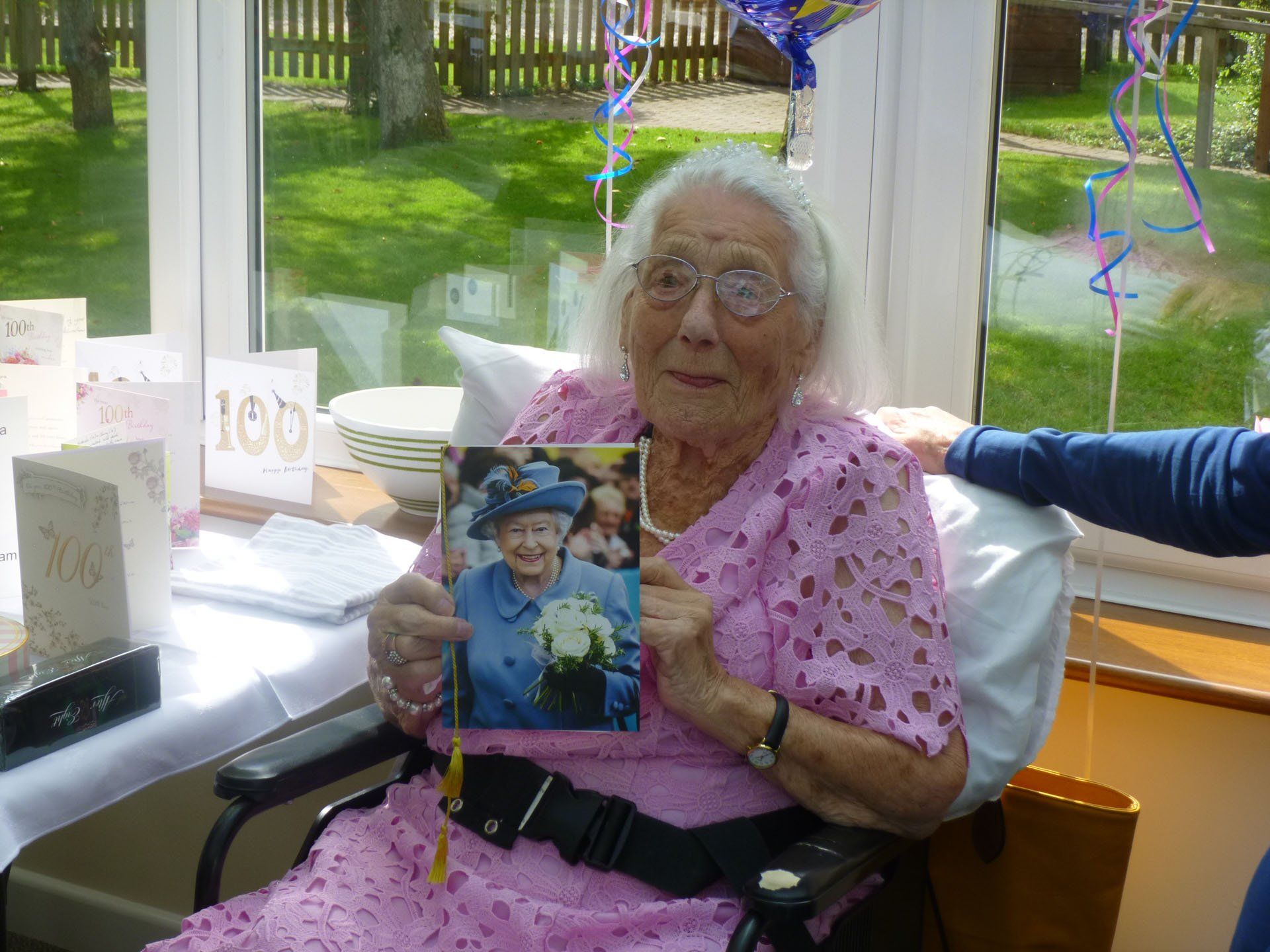 Senior woman holding book
