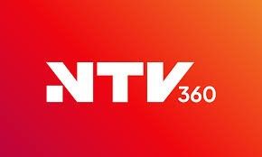 NTV360 logo in white on a red-orange gradient background