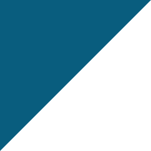 A blue and white triangle on a white background.